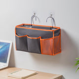 Maxbell Portable Bedside Organizer Bedside Hanging Storage Basket for Bedroom Room gray