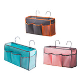 Maxbell Portable Bedside Organizer Bedside Hanging Storage Basket for Bedroom Room gray