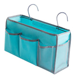 Maxbell Portable Bedside Organizer Bedside Hanging Storage Basket for Bedroom Room green