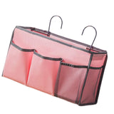 Maxbell Portable Bedside Organizer Bedside Hanging Storage Basket for Bedroom Room pink