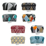Maxbell Stretch Ottoman Covers Printed Protector Cover Modern Living Room Style A