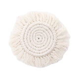 Maxbell Woven Placemats Washable Non Slip Dining Table Heat Resistant Bohemian White