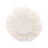 Maxbell Woven Placemats Washable Non Slip Dining Table Heat Resistant Bohemian White