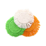 Maxbell Woven Placemats Washable Non Slip Dining Table Heat Resistant Bohemian White