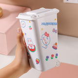 Maxbell Desktop Storage Box Multipurpose Dustbin for Living Room Cars Bedside Table White