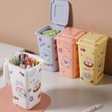 Maxbell Desktop Storage Box Multipurpose Dustbin for Living Room Cars Bedside Table White