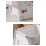 Maxbell Desktop Storage Box Multipurpose Dustbin for Living Room Cars Bedside Table White