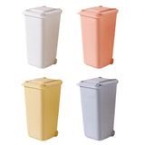 Maxbell Desktop Storage Box Multipurpose Dustbin for Living Room Cars Bedside Table White