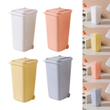 Maxbell Desktop Storage Box Multipurpose Dustbin for Living Room Cars Bedside Table White