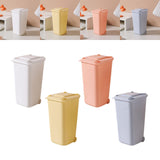 Maxbell Desktop Storage Box Multipurpose Dustbin for Living Room Cars Bedside Table White