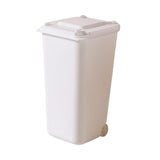 Maxbell Desktop Storage Box Multipurpose Dustbin for Living Room Cars Bedside Table White