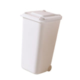 Maxbell Desktop Storage Box Multipurpose Dustbin for Living Room Cars Bedside Table White