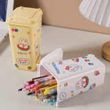 Maxbell Desktop Storage Box Multipurpose Dustbin for Living Room Cars Bedside Table White