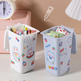 Maxbell Desktop Storage Box Multipurpose Dustbin for Living Room Cars Bedside Table White