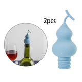 Maxbell 2x Silicone Beer Champagne Cap Cover Reusable Preservation Tools Blue