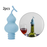 Maxbell 2x Silicone Beer Champagne Cap Cover Reusable Preservation Tools Blue