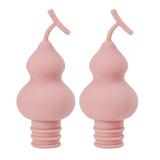 Maxbell 2x Silicone Beer Champagne Cap Cover Reusable Preservation Tools Pink