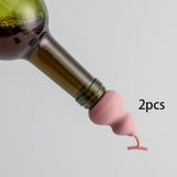 Maxbell 2x Silicone Beer Champagne Cap Cover Reusable Preservation Tools Pink