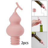 Maxbell 2x Silicone Beer Champagne Cap Cover Reusable Preservation Tools Pink