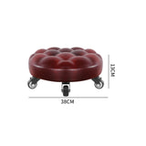 Maxbell Portable Children's Toddler Stool with Wheels Thick for Children Toddler red brown