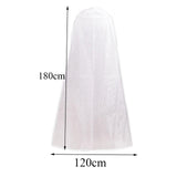 Maxbell Wedding Dress Garment Bag Cover Dustproof Covers for Wardrobe Closet Storage L
