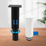 Maxbell Adjustable Furniture Legs DIY Sofa Legs Strong Load Bearing Capacity Durable 8 to 12cm Black