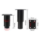 Maxbell Adjustable Furniture Legs DIY Sofa Legs Strong Load Bearing Capacity Durable 8 to 12cm Black