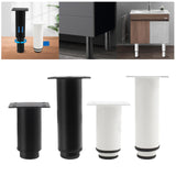 Maxbell Adjustable Furniture Legs DIY Sofa Legs Strong Load Bearing Capacity Durable 8 to 12cm Black