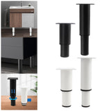 Maxbell Adjustable Furniture Legs DIY Sofa Legs Strong Load Bearing Capacity Durable 8 to 12cm Black