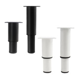 Maxbell Adjustable Furniture Legs DIY Sofa Legs Strong Load Bearing Capacity Durable 8 to 12cm Black