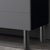 Maxbell Adjustable Furniture Legs DIY Sofa Legs Strong Load Bearing Capacity Durable 12 to 18cm Black