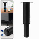 Maxbell Adjustable Furniture Legs DIY Sofa Legs Strong Load Bearing Capacity Durable 12 to 18cm Black