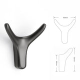 Maxbell Reusable Wall Hooks Towel Hook Decorative Hooks for Door Closet Cabinet Dark Gray