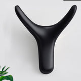 Maxbell Reusable Wall Hooks Towel Hook Decorative Hooks for Door Closet Cabinet Dark Gray