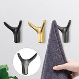 Maxbell Reusable Wall Hooks Towel Hook Decorative Hooks for Door Closet Cabinet Dark Gray
