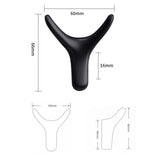 Maxbell Reusable Wall Hooks Towel Hook Decorative Hooks for Door Closet Cabinet Black