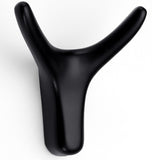 Maxbell Reusable Wall Hooks Towel Hook Decorative Hooks for Door Closet Cabinet Black