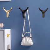 Maxbell Reusable Wall Hooks Towel Hook Decorative Hooks for Door Closet Cabinet Black