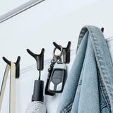 Maxbell Reusable Wall Hooks Towel Hook Decorative Hooks for Door Closet Cabinet Black