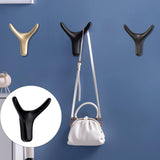 Maxbell Reusable Wall Hooks Towel Hook Decorative Hooks for Door Closet Cabinet Black