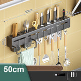 Maxbell Kitchen Pot Pan Hanging Rack Storage Shelf Cutter Rack 8 Hooks for Kitchen