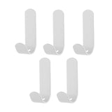 Maxbell Wall Mount Paste Hook Strong Self Adhesive Heavy Duty for Office Bathroom White with 5 hook