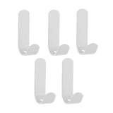 Maxbell Wall Mount Paste Hook Strong Self Adhesive Heavy Duty for Office Bathroom White with 5 hook