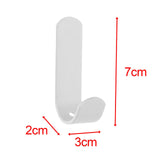 Maxbell Wall Mount Paste Hook Strong Self Adhesive Heavy Duty for Office Bathroom White with 5 hook