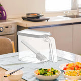 Maxbell Transparent Salt Container Condiment Box with Lid, Handle and Spoon