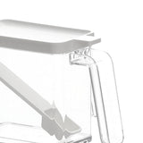 Maxbell Transparent Salt Container Condiment Box with Lid, Handle and Spoon