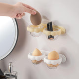 Maxbell Beauty Eggs Holder Stand Jewelry Organizer Drying Rack for Vanity Desktop White