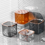 Maxbell Mini Trash Bin Multifunctional Household for Indoor Cars Bedside Table Clear Small
