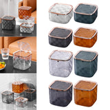 Maxbell Mini Trash Bin Multifunctional Household for Indoor Cars Bedside Table Clear Small