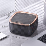 Maxbell Mini Trash Bin Multifunctional Household for Indoor Cars Bedside Table Gray Small